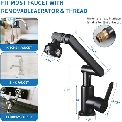 Grifo Lavado Rotacion 360 Multifuncional