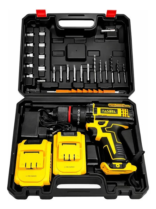 Kit Taladro Multifuncional Inalambrico Doble Bateria